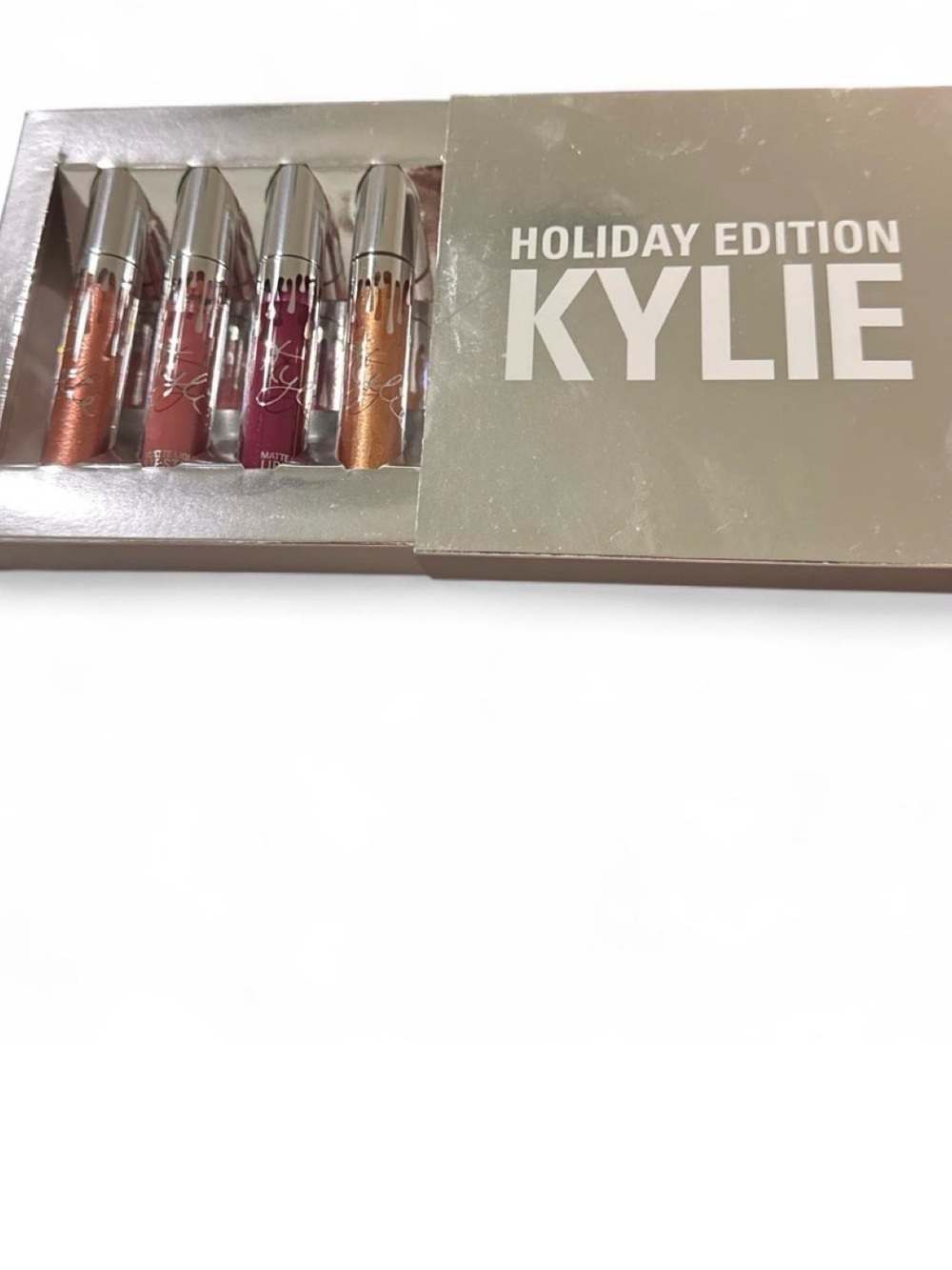 Kylie Cosmetics Holiday Edition Matte liquid lipstick and gloss set with 5 shade